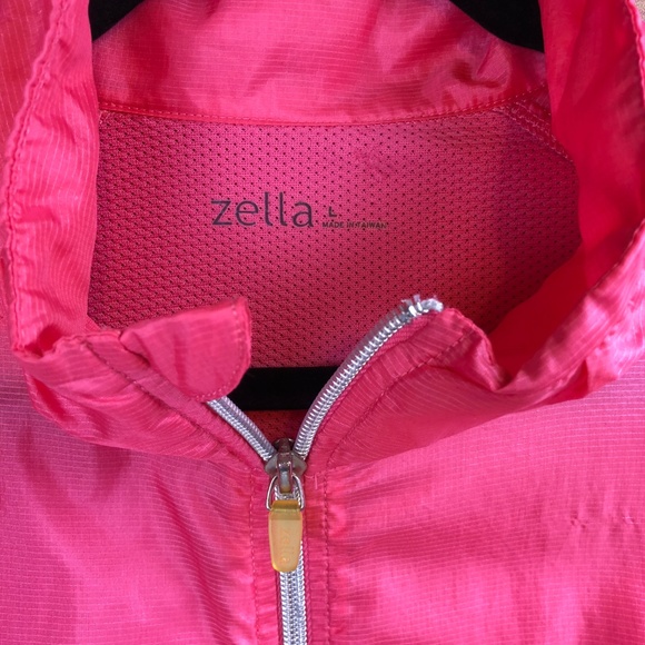 Zella Jackets & Coats Zella Neon Pink Running Windbreaker Jacket Poshmark